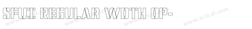 SFUI Regular wdth op字体转换